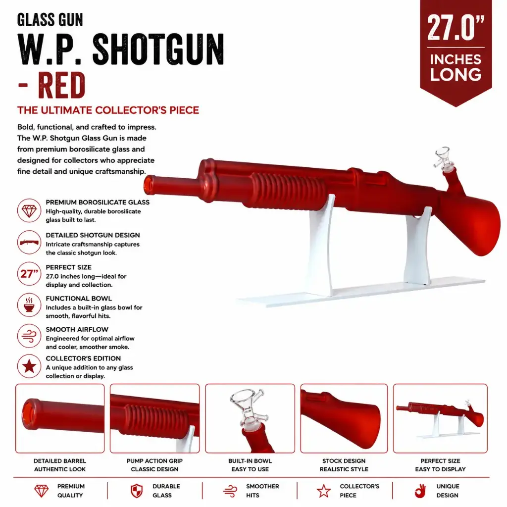 Glass Gun W.P. Shutgun (MG-955) 27.0" - Red