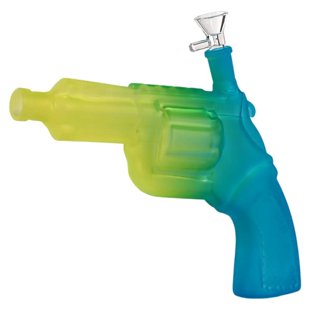 Glass Gun W.P. Revolver (MG-957) 10.0" - Blue