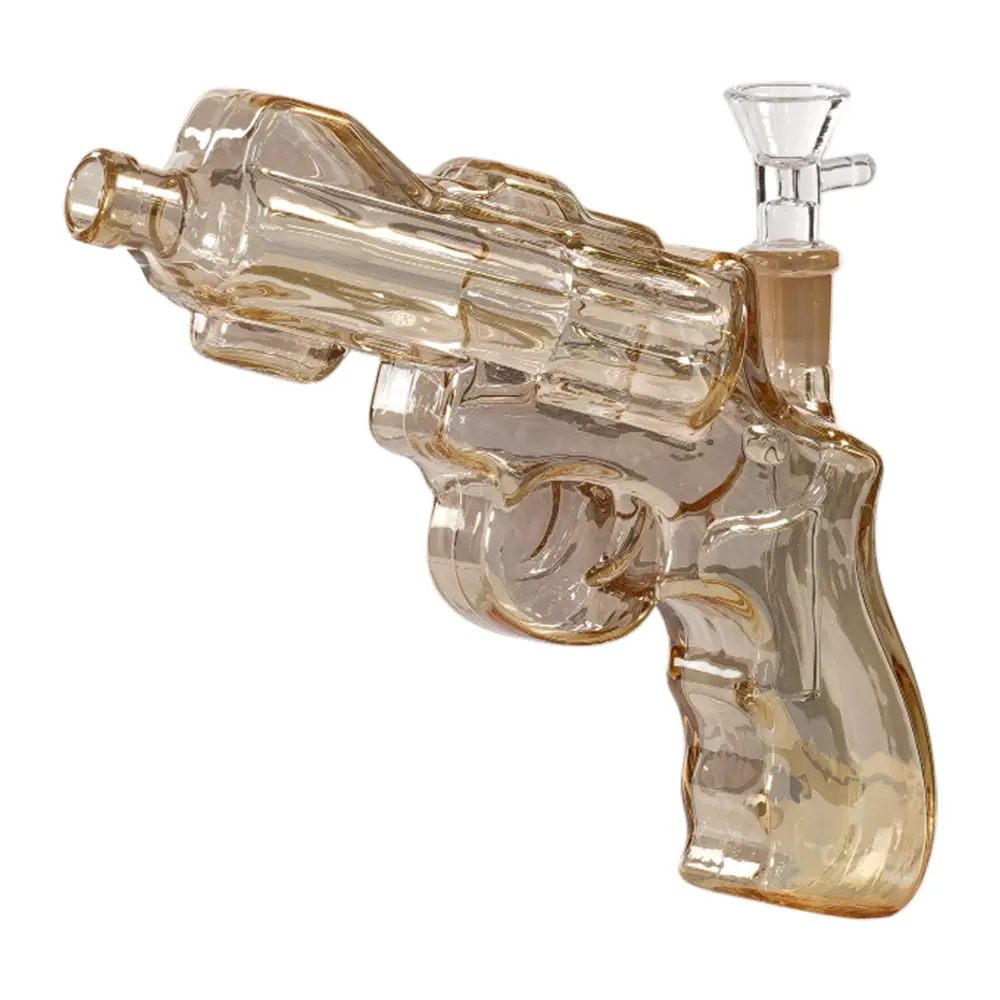 Glass Gun W.P. Small Revolver (MG-959) 8.0" - Gold