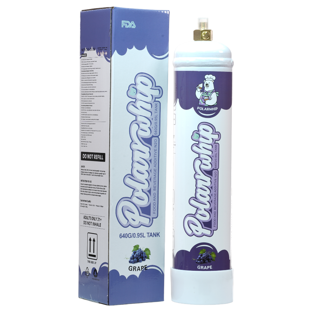 Polar Whip Chargers With Safety Relief Valve 0.95L 640 GR-Grape (6 packs per Box)