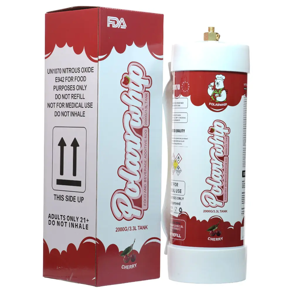 Polar Whip Chargers With Safety Relief Valve 3.3L 2000 GR-Cherry (2 packs per Box)