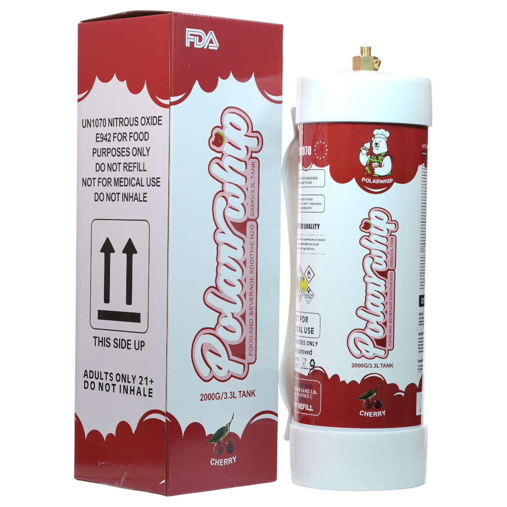 Polar Whip Chargers With Safety Relief Valve 3.3L 2000 GR-Cherry (2 packs per Box)