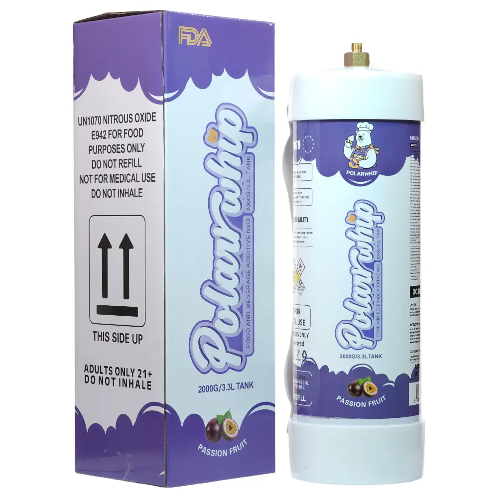 Polar Whip Chargers With Safety Relief Valve 3.3L 2000 GR-Passion Fruit (2 packs per Box)