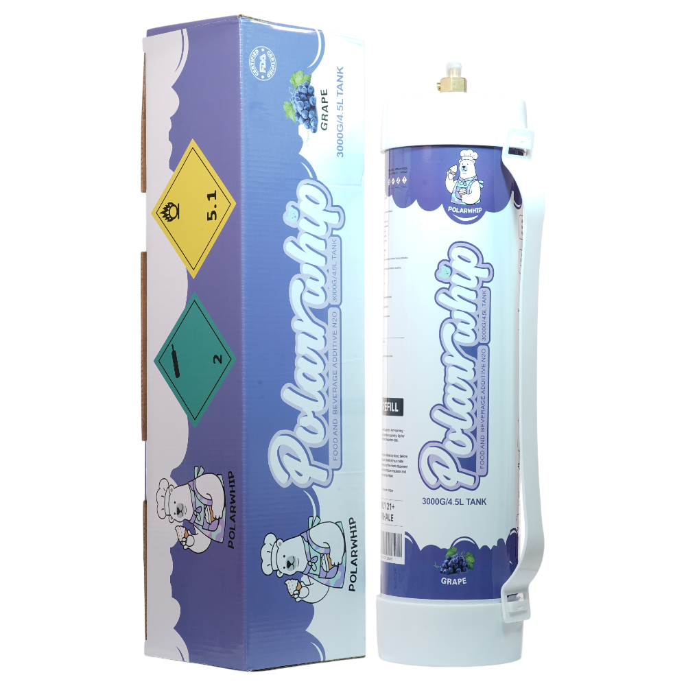 Polar Whip Chargers With Safety Relief Valve 4.5L 3000 GR-Grape (1 pack per Box)