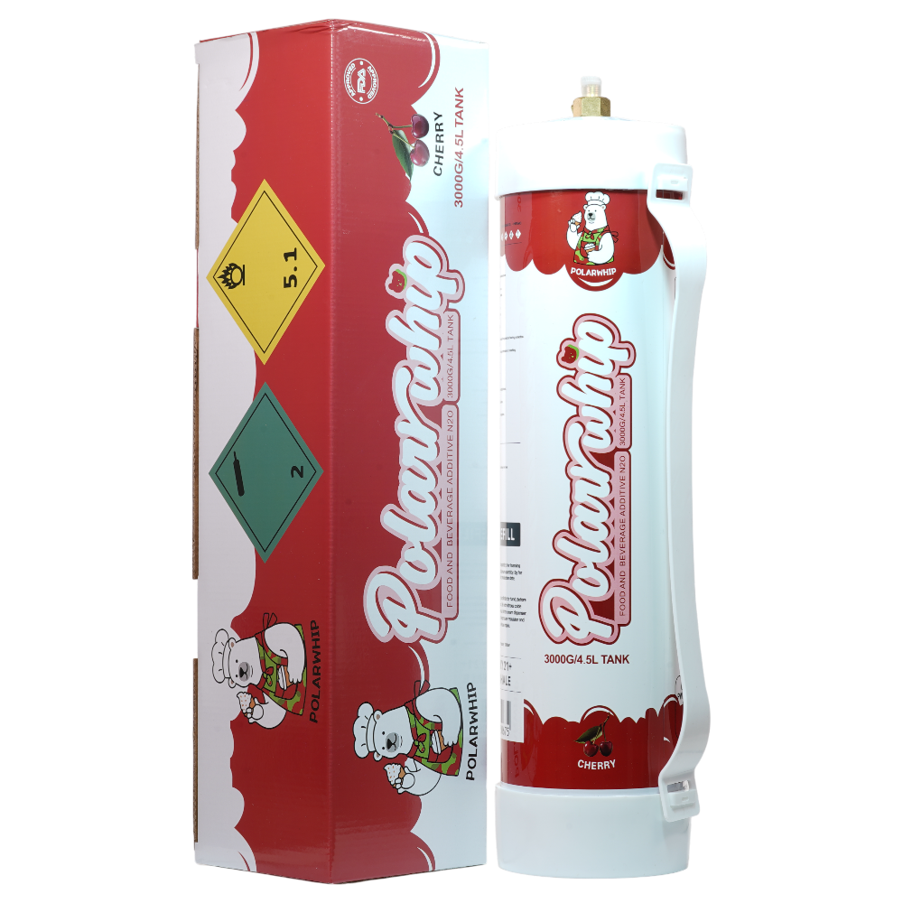 Polar Whip Chargers With Safety Relief Valve 4.5L 3000 GR-Cherry (1 pack per Box)