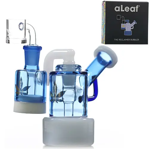 aLeaf Glass Reclaimer Bubbler (3369) 5.0" White
