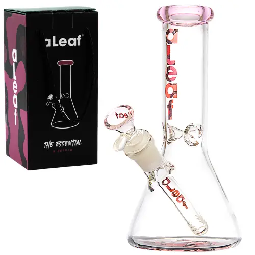 aLeaf Glass Essential Beaker w/Carrying Case (7146) 8.0" Pink