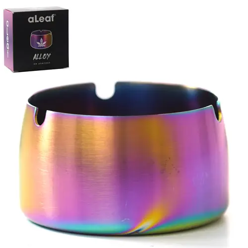 aLeaf Ashtray aLeaf Metal Ashtray Rainbow 3.0"