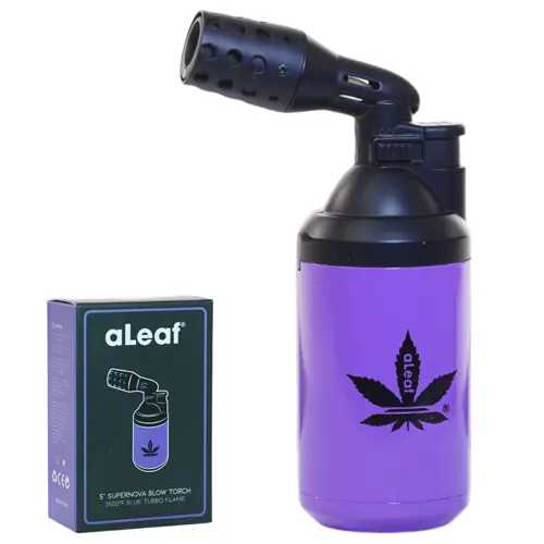 aLeaf Lighter Torch Supernova Blow 5'' Purple
