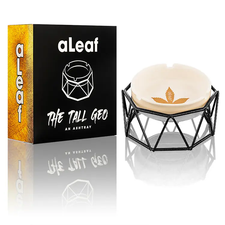 aLeaf Ashtray Ashtray The Tall Geo-Black