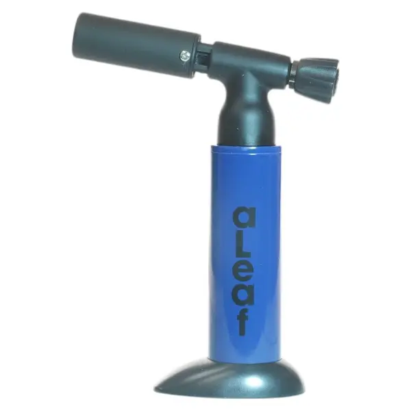 aLeaf Lighter Torch Blow Blue Turbo Flame 7.0"-Navy