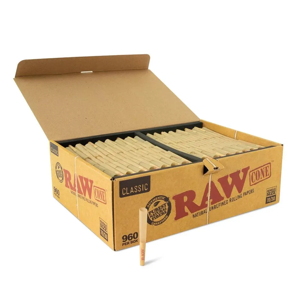 RAW Classic Cones 70mm/30mm Size 12ct