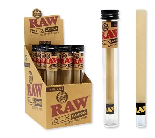 RAW DLX Glass Tipped Cannons12ct