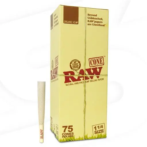 RAW Organic Cones 11/4 Size 75ct
