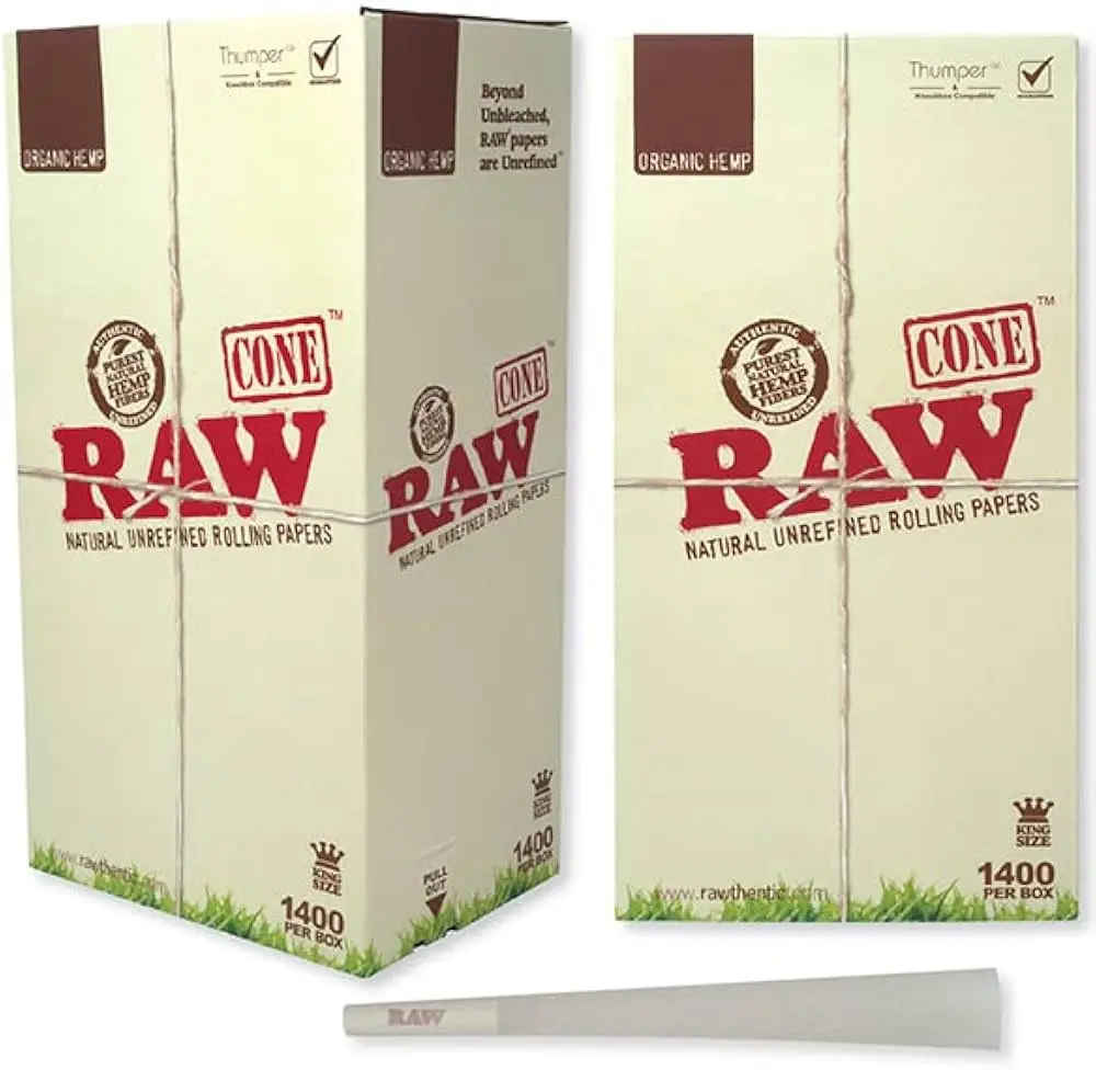 RAW Organic Cones Bulk King Size 1,400ct