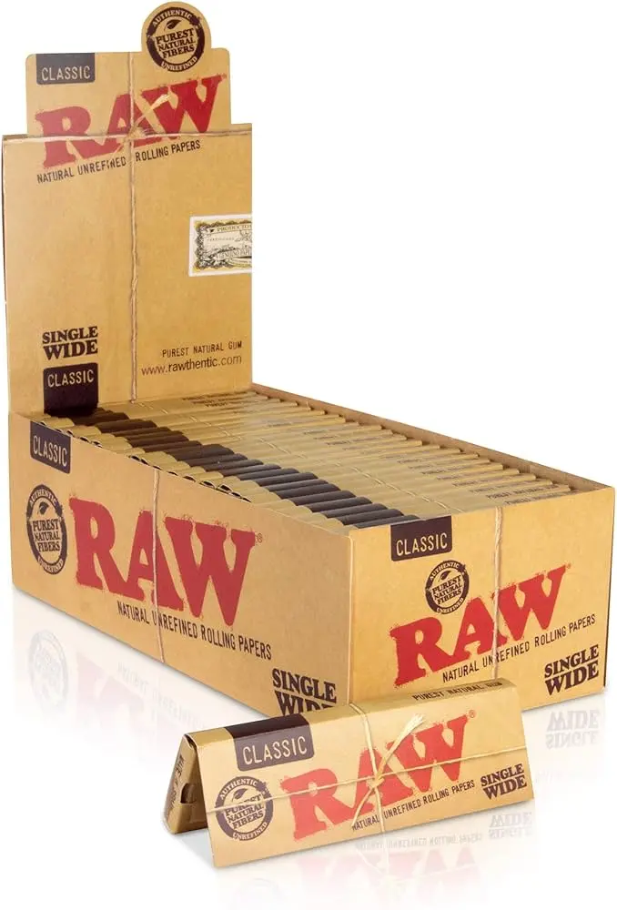 RAW Organic Papers Single Wide Size 50ct