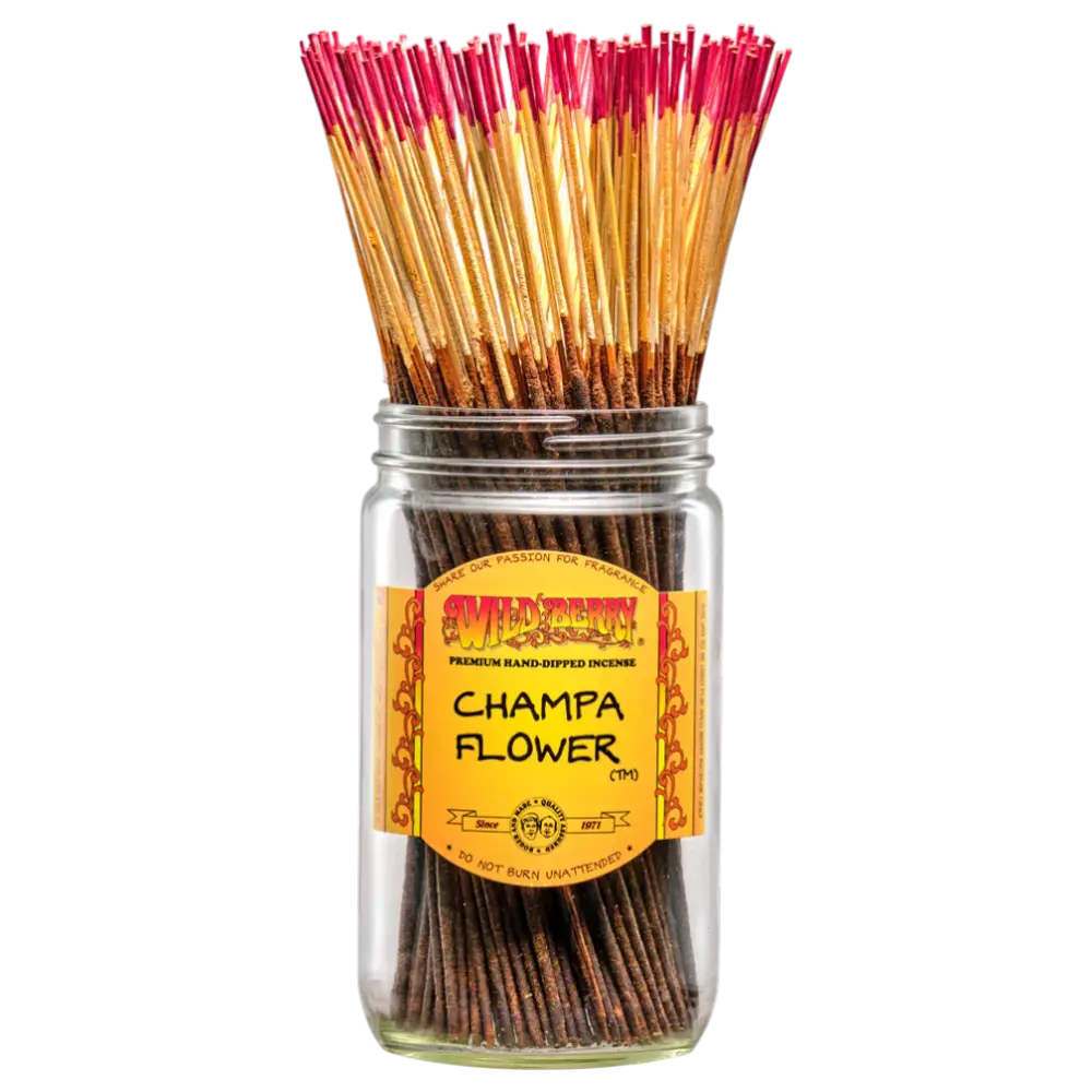 WILDBERRY Incense Sticks Champa Flower 100/1ct
