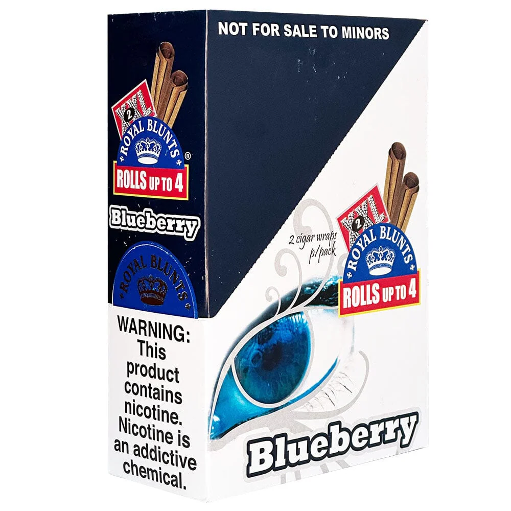 XXL Tobacco Wraps Blueberry 25ct