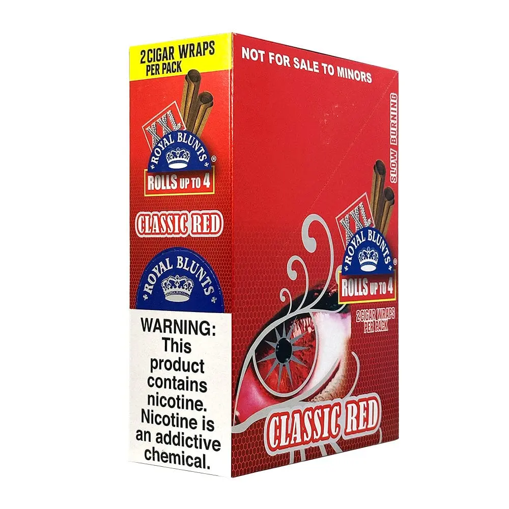 XXL Tobacco Wraps Classic Red 25ct
