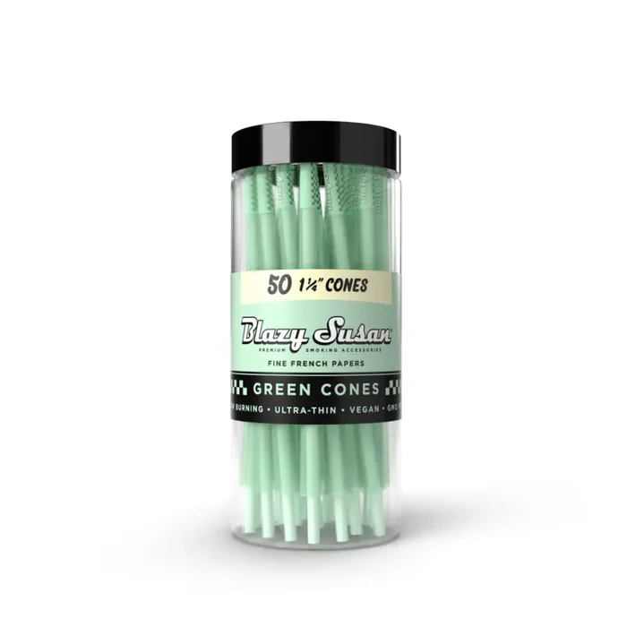 BLAZY SUSAN Green Cones Jar 11/4 Size 50/1ct