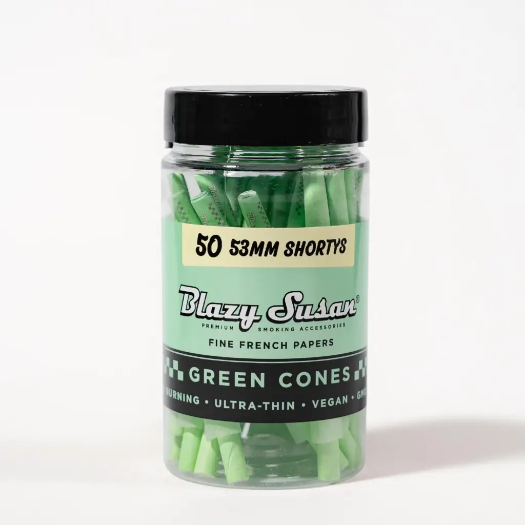 BLAZY SUSAN Green Cones Jar 53mm Shorty Size 50/1ct