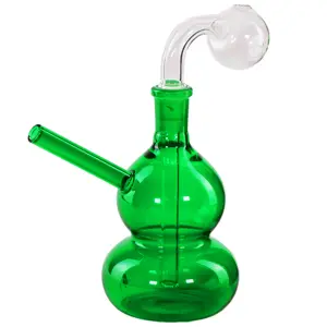 O.B. Water Pipe Double Round 8184 6.0" Green