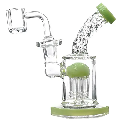 Glass W.P. Swirl (6595) 5.0" - Green