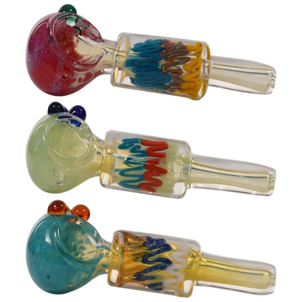 Glass Hand Pipe - 5.0" (3 per pack / Assorted)