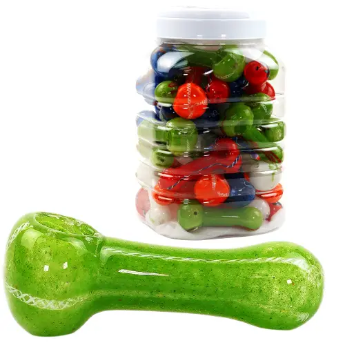 Unbranded Hand Pipe Dichro (4987) Glass 3.0"