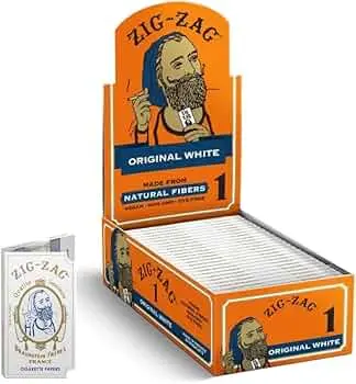 ZIG ZAG 24 Pack Original White Papers 70mm Size 24ct
