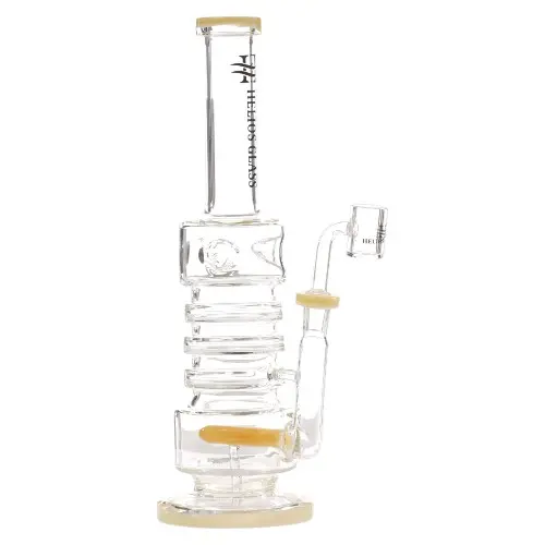 Helios Glass Glass Rings (9317) 12.0" AMBER