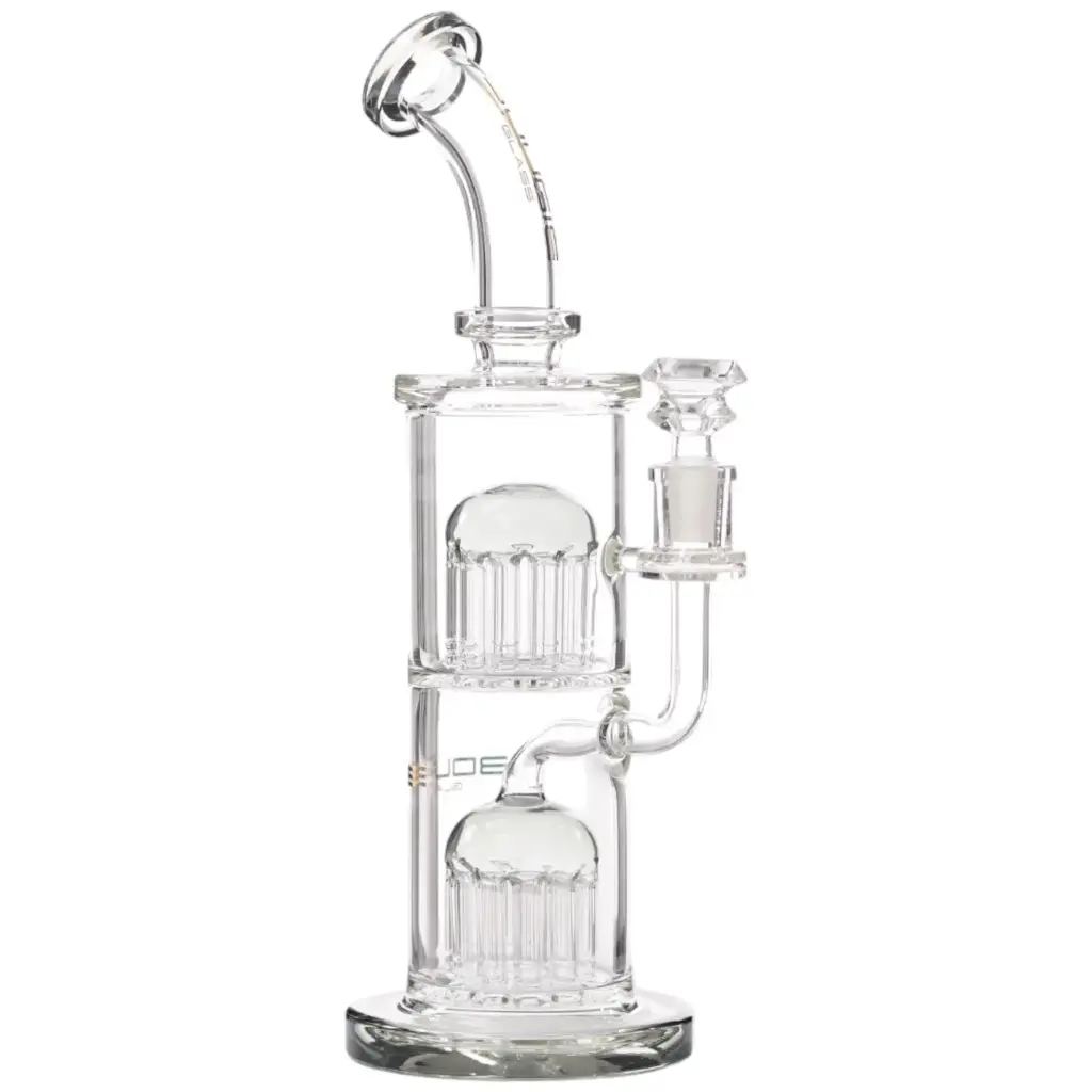 Bougie Glass 2 Tree Bent Neck 65 (8832) 12.0" Grey