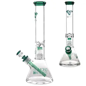 Diamond Glass Glass Beaker (7665) 15.5" Teal