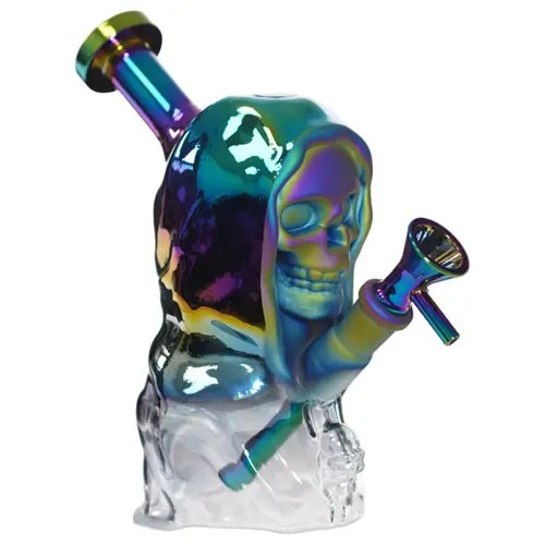 Unbranded Glass Skull (1556) 8.0" Color2