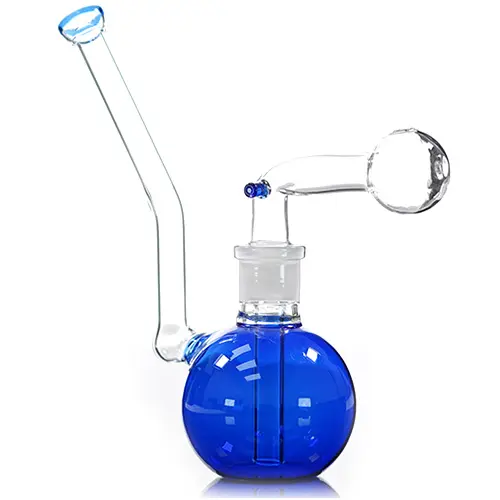 O.B. Water Pipe Ball Base 8120a 7.0" Blue