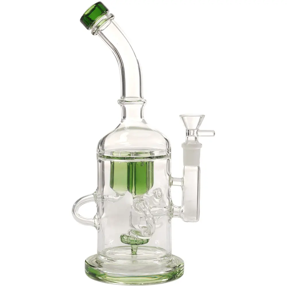 W.P. Glass Recycle Fat Perc 11.0" - Green