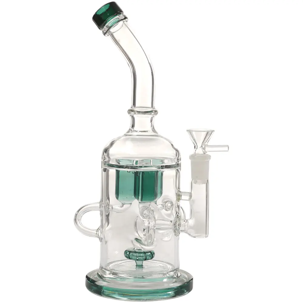 W.P. Glass Recycle Fat Perc 11.0" - Teal