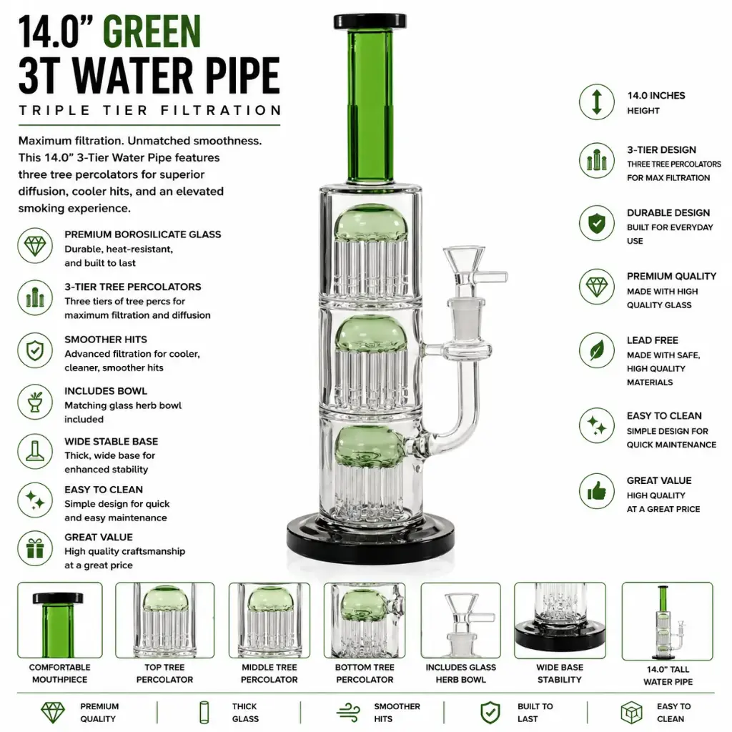 W.P. Glass 3T wp 14.0"