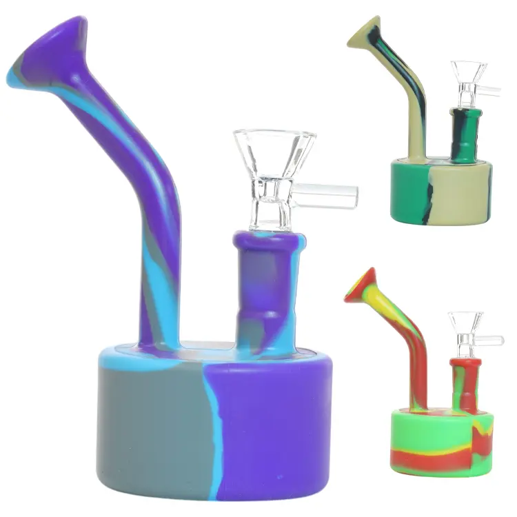 Silicone W.P. Glass 6.0" (BSI-08) (3 per pack / Assorted)