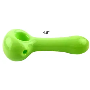 Unbranded Hand Pipe HD166 American Milky (4830) Glass 4.5" Green