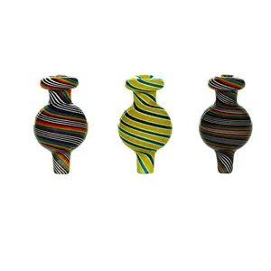 Carb Cap Glass Carb Cap 1834 Assorted (3 per pack)