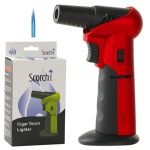 Scorch Torch Lighter Adjustable Torch 45/90 deg angle 6.25" (61662) Red