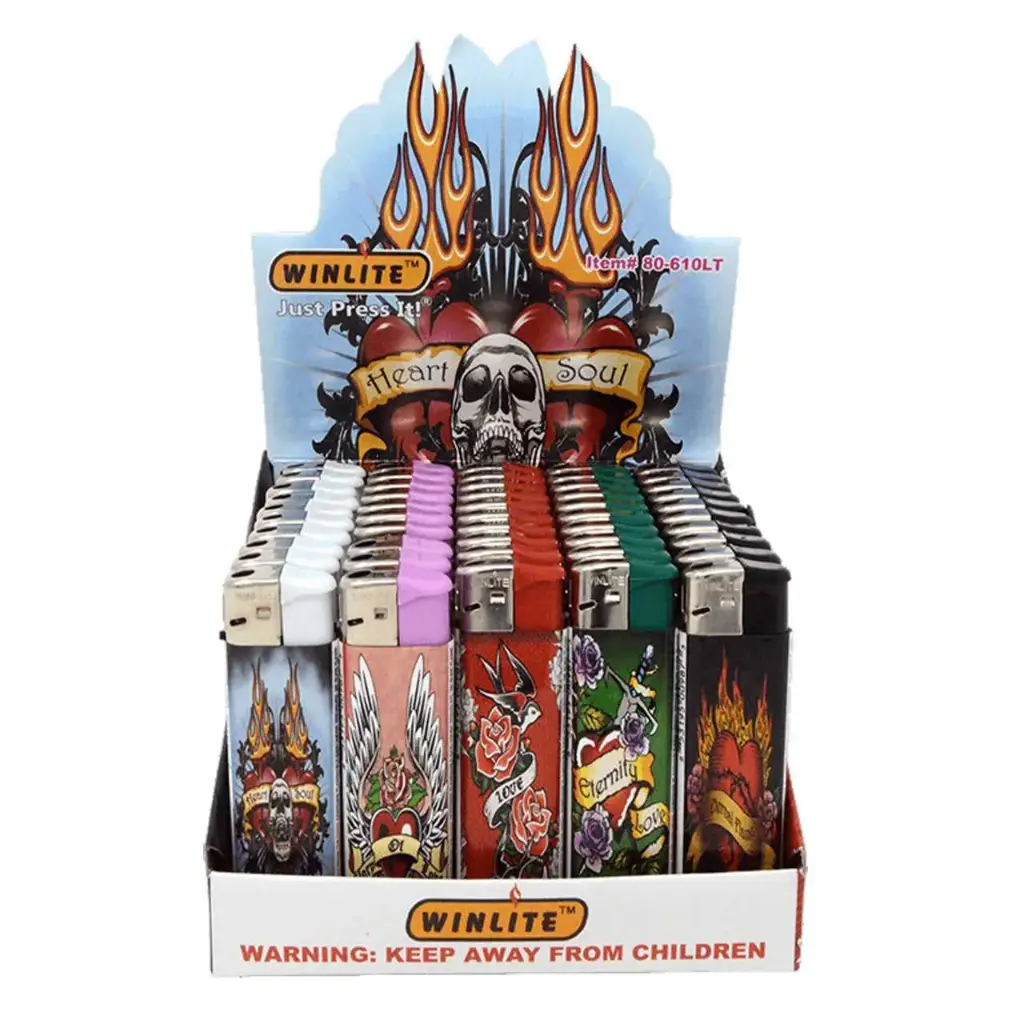 WINLITE - Love Tattoo Lighter 80-610LT (Pack of 50)