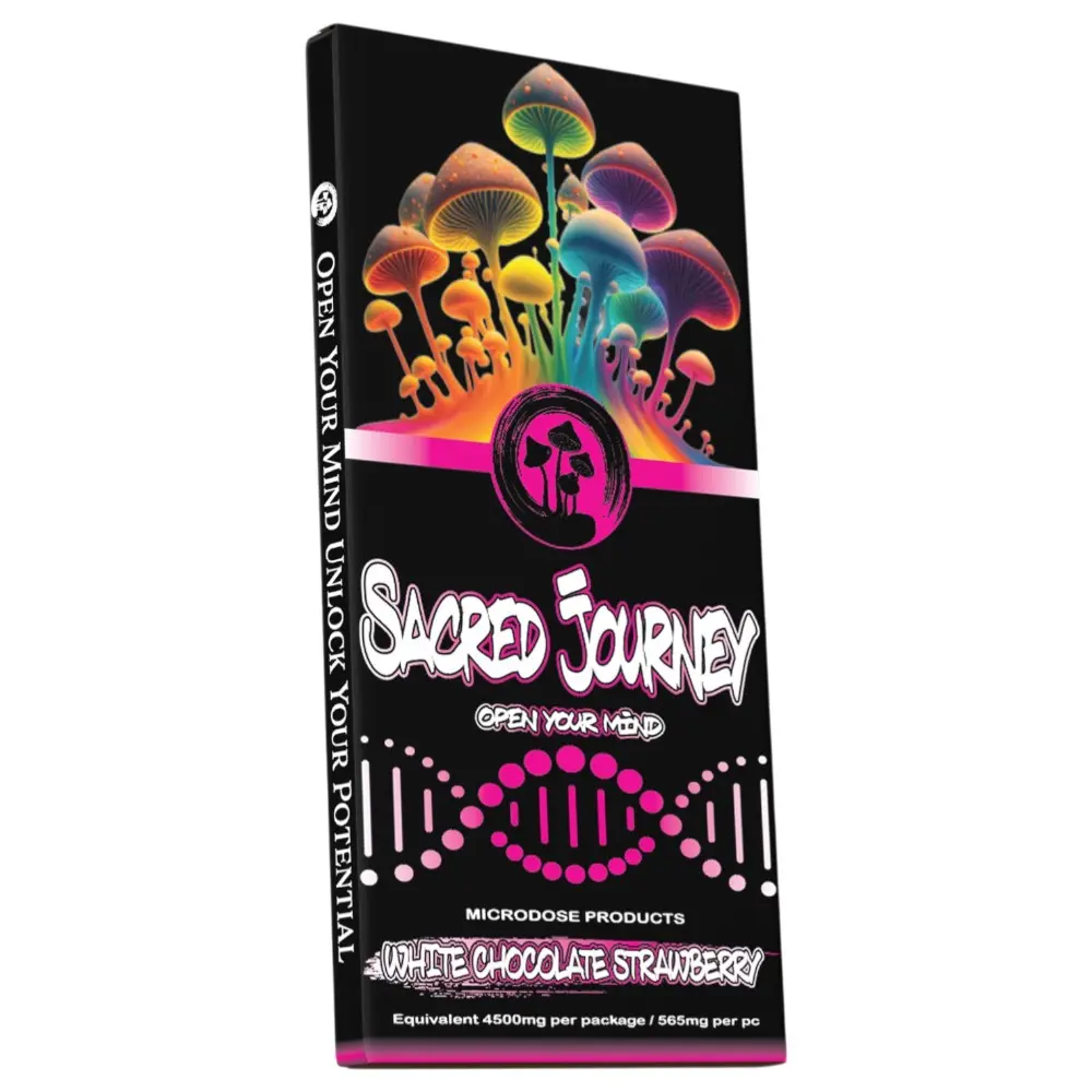 Sacred Journey Mushroom Chocolate -  White Strawberry (6 per pack)