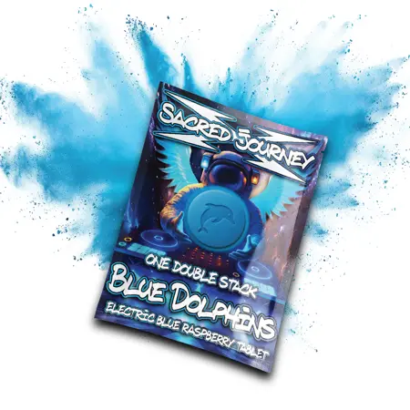 Sacred Journey Flips - Blue Dolphin - Electric Blue Razz (20 per pack)