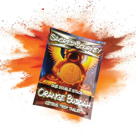Sacred Journey Flips - Orange Buddahs - Citrus Trip (20 per pack)