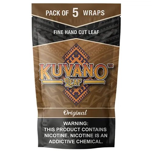 KUVANO Perfect Cut Leaf Wraps 5pack Original (5 Wraps/ 8packs per Box)