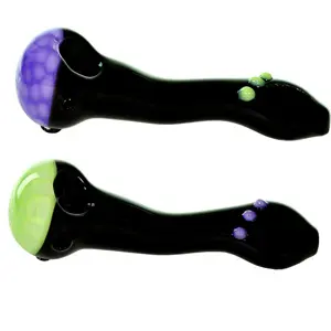 Hand Pipe Slime Honeycomb Head (2928) Glass 6.0" (2 pcs)