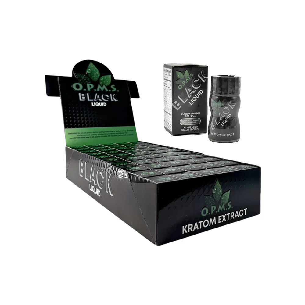 OPMS Kratom Extract Shot Black 50ct