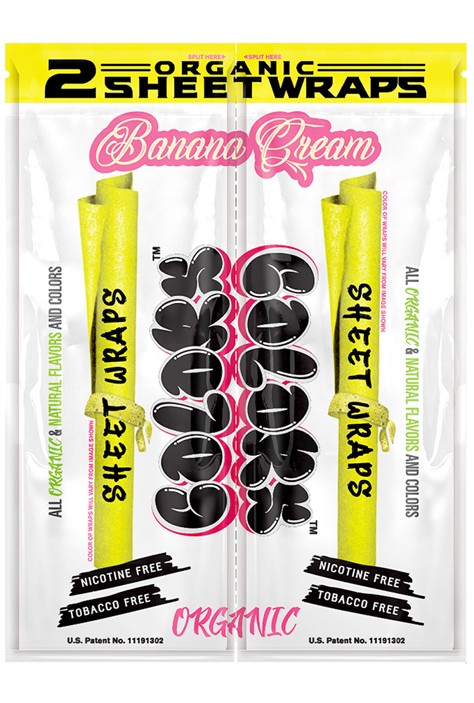 U-NITED COLORS Sheet Wraps Banana 2/25ct